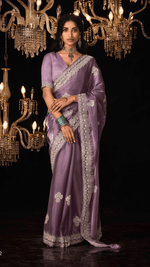 THE ROYAL GRACE – PURPLE KANJIVARAM SILK SAREE - Kimora.in