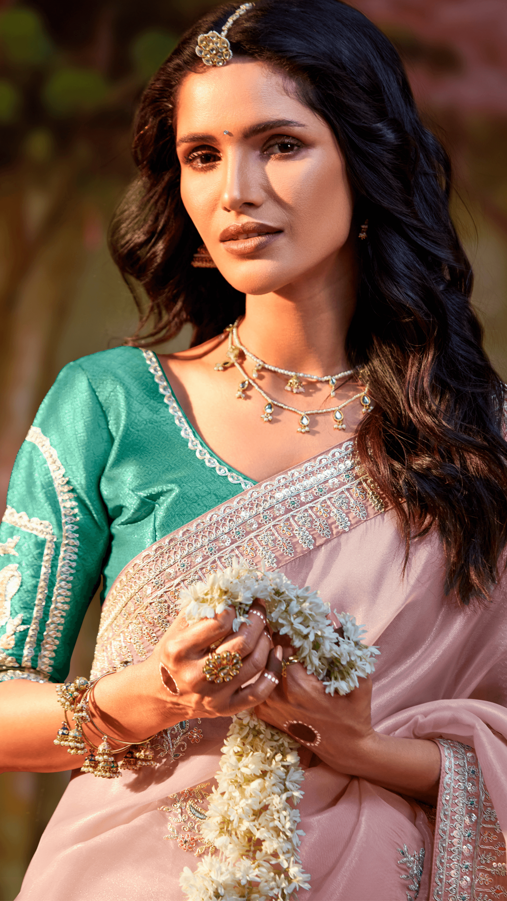 ORGANZA TISSUE SILK SAREE - Kimora.in
