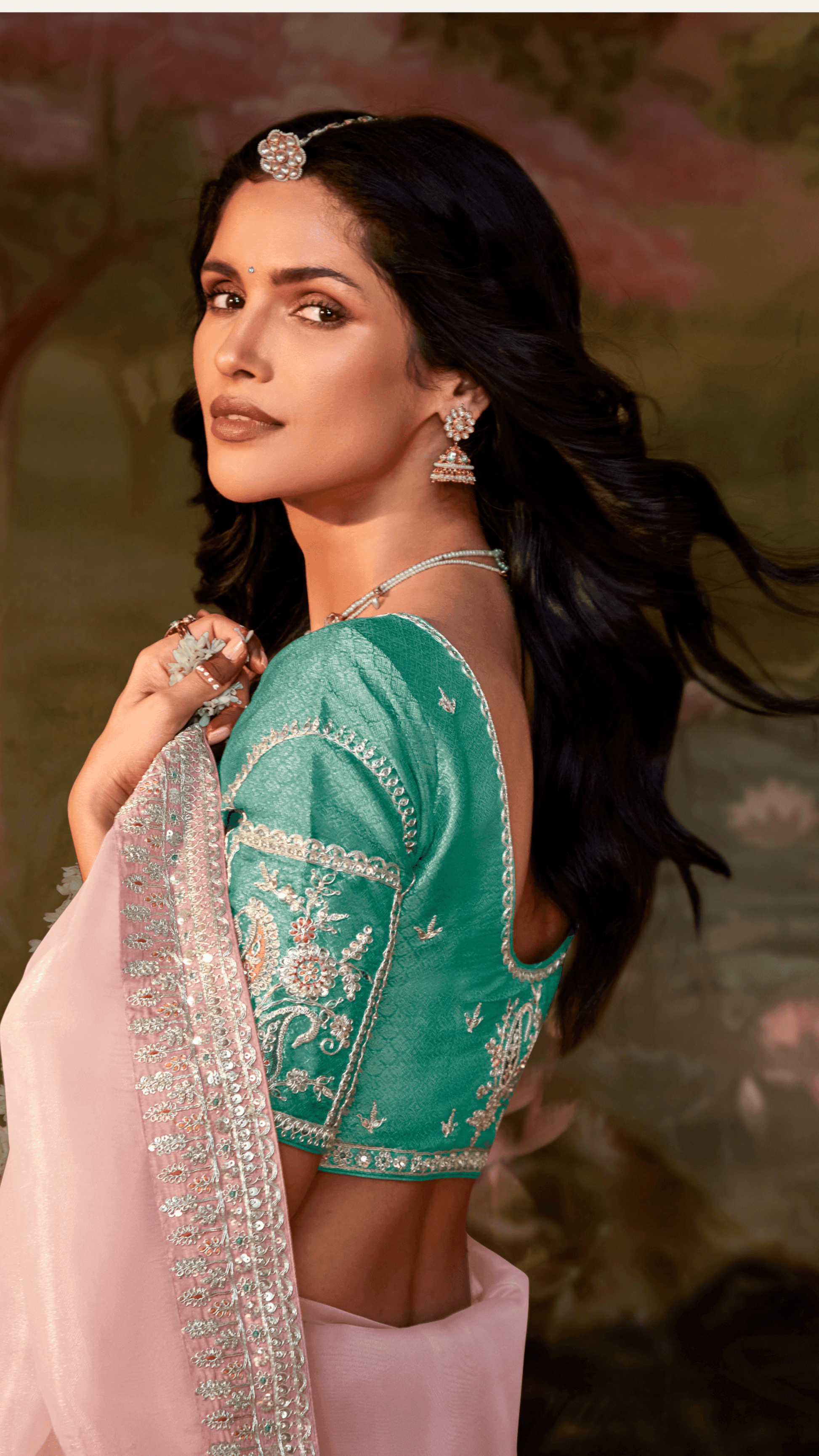 ORGANZA TISSUE SILK SAREE - Kimora.in