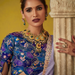 Ethereal Elegance: Lavender Silk Saree with Embroidered Blouse