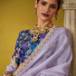 Ethereal Elegance: Lavender Silk Saree with Embroidered Blouse