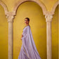 ETHEREAL ELEGANCE: PURPLE SILK SAREE WITH EMBROIDERED BLOUSE