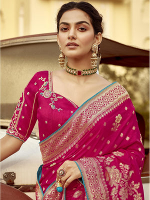 PINK SILK SAREE – A CLASSIC STATEMENT