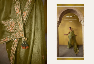 Graceful Olive Green: A Saree of Heritage and Elegance