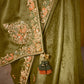 OLIVE GREEN SAREE : HERITAGE AND ELEGANCE