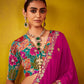 REGAL MAGENTA ELEGANCE: A TIMELESS SAREE OF OPULENCE