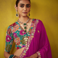 Regal Magenta Elegance: A Timeless Saree of Opulence