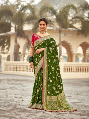 REGAL GREEN SILK SAREE – A TIMELESS CLASSIC