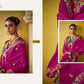 Regal Magenta Elegance: A Timeless Saree of Opulence