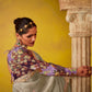 ELEGANT SILVER SAREE WITH ORNATE BLOUSE