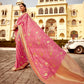 PINK BANARASI SILK SAREE WITH GOLD ZARI WEAVING