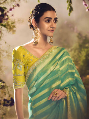 The Tropical Bloom: A Symphony of Green and Gold
