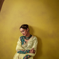 Lemon Yellow Saree with Embroidered Teal Blouse