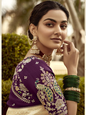 Royal Silk Saree With Intricate Embroidery