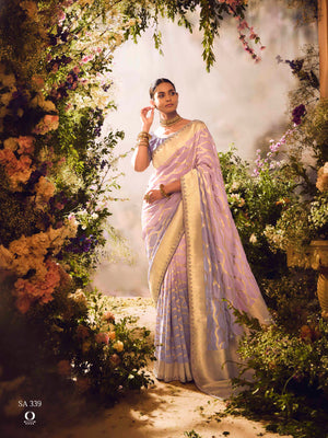 The Golden Lavender Serenade: A Dream Woven in Silk