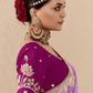 Shaded Pink & Lavender Tussar Silk Saree