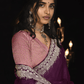 PURPLE KANJIVARAM SILK SAREE WITH INTRICATE SILVER ZARI EMBROIDERY - KIMORA EXCLUSIVE - Kimora.in