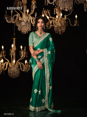 EMERALD AURA – GREEN KANJIVARAM SILK SAREE