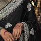 Black Kanjivaram Silk Saree with Intricate Silver Zari Embroidery - Kimora Exclusive