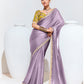 Purple Elegance – Pure Silk Saree with Crushed Texture