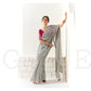 Elegant Grey Silk Organza Saree with Red Blouse – Inspired by Shadows & Fire