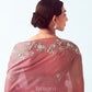 Nazakat Primium Organza Saree In Pink