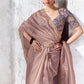Gulnaar Dusty Rose Soft Silk Saree