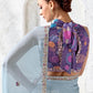 Vyana Raw Silk Delicate Embroidery Saree In Powder Blue