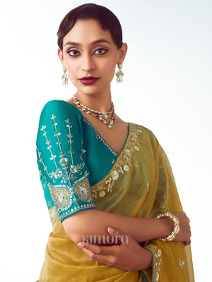 Neerika soft silk saree in Yellow