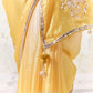 Prism Glow Soft Tissue silk Saree In Ombre Yellow