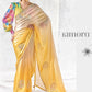 Prism Glow Soft Tissue silk Saree In Ombre Yellow