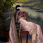 ROSE PINK PURE DOLA SILK FLORAL SAREE