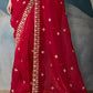 Rajsi Pure Tissue Silk saree In Red