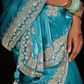 Blue Swan Premium Tissue Saree In Sky Blue