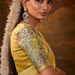Yellow Banarasi Silk Saree with Colorful Floral Weaving