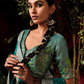 Teal Green Silk Saree By Kimora