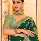 Vamika Silk Banarasi Saree In Green