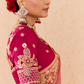 Shaded Peach, Orange & Yellow Tussar Silk Saree