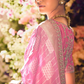 Pink Banarasi Silk Saree