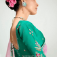 Gulbagh Tissue Silk Saree In Light Green And Soft Pink