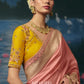 Kavyanjali Weaving Handcrafted Saree In Rose Pink