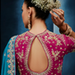 Neelratna Crepe Silk Saree Blue