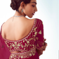 Red Organza Silk Saree