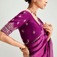 Bloomline Organza Tissue Saree In Pink And Peach