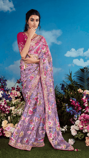 “LAVENDER ALLURE” – ELEGANCE WOVEN IN EVERY THREAD - Kimora.in