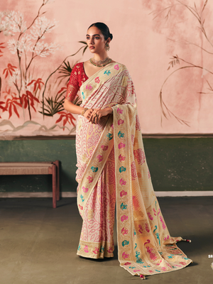 Luxury Pure Georgette Bandhani Saree