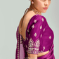 Bloomline Organza Tissue Saree In Pink And Peach