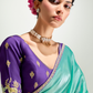 Purple Shade Organza Saree