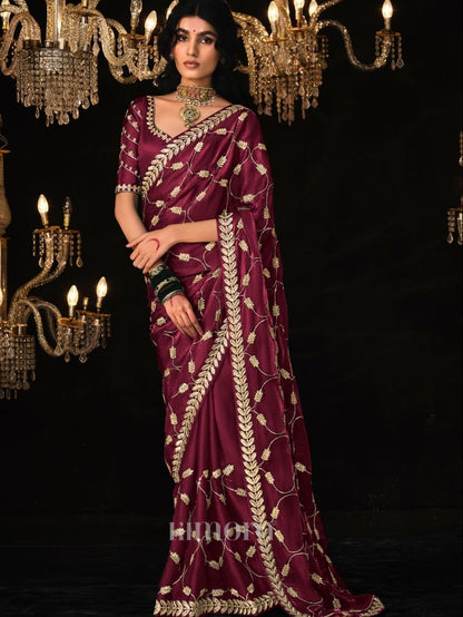 Rosia silk saree In Red