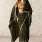 Peetambara Soft Silk Saree Mehendi  Green